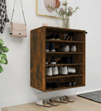 Schuhschrank Räuchereiche 60x35x70 cm Holzwerkstoff