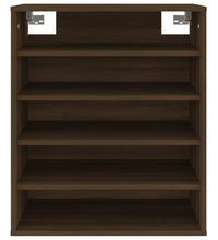 Schuhschrank Braun Eichen-Optik 60x35x70 cm Holzwerkstoff