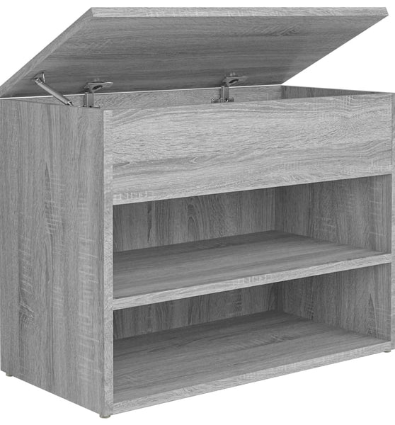 Schuhbank Grau Sonoma 60x30x45 cm Holzwerkstoff