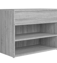 Schuhbank Grau Sonoma 60x30x45 cm Holzwerkstoff