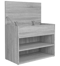 Schuhbank Grau Sonoma 60x30x45 cm Holzwerkstoff