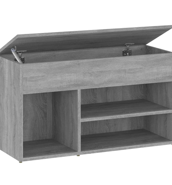 Schuhbank Grau Sonoma 80x30x45 cm Holzwerkstoff