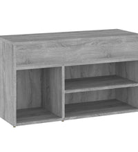 Schuhbank Grau Sonoma 80x30x45 cm Holzwerkstoff