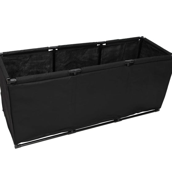 Aufbewahrungsbox Schwarz 105x34,5x45 cm Stoff