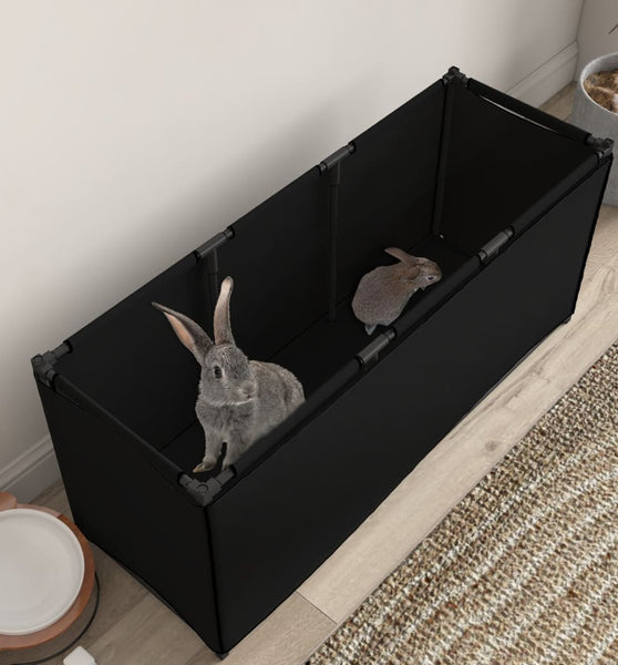 Aufbewahrungsbox Schwarz 105x34,5x45 cm Stoff