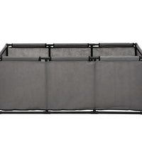 Aufbewahrungsbox Grau 105x34,5x45 cm Stoff