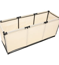 Aufbewahrungsbox Creme 105x34,5x45 cm Stoff
