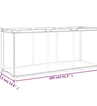 Aufbewahrungsbox Creme 105x34,5x45 cm Stoff
