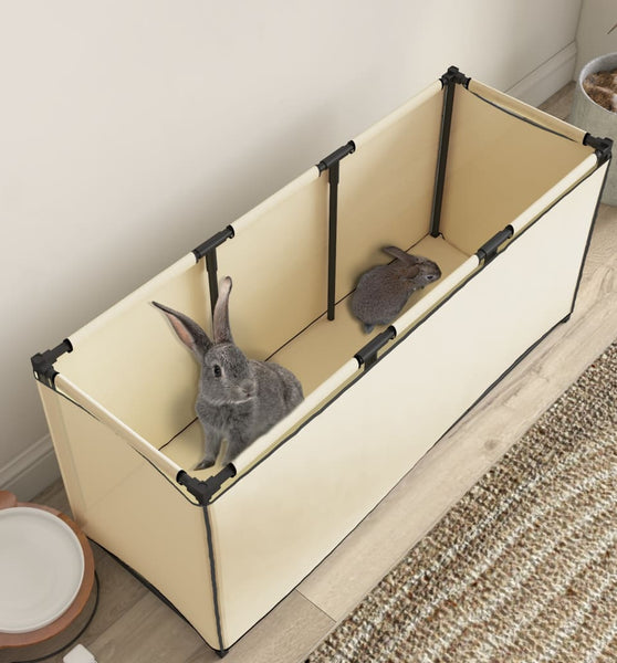 Aufbewahrungsbox Creme 105x34,5x45 cm Stoff