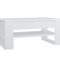 Couchtisch Weiß 102x55x45 cm Holzwerkstoff