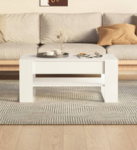 Couchtisch Weiß 102x55x45 cm Holzwerkstoff