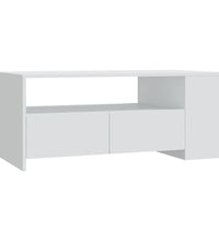 Couchtisch Weiß 102x55x42 cm Holzwerkstoff