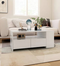 Couchtisch Weiß 102x55x42 cm Holzwerkstoff