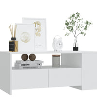 Couchtisch Weiß 102x55x42 cm Holzwerkstoff