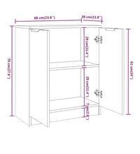 Sideboard Weiß 60x30x70 cm Holzwerkstoff