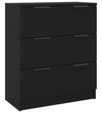 Sideboard Schwarz 60x30x70 cm Holzwerkstoff