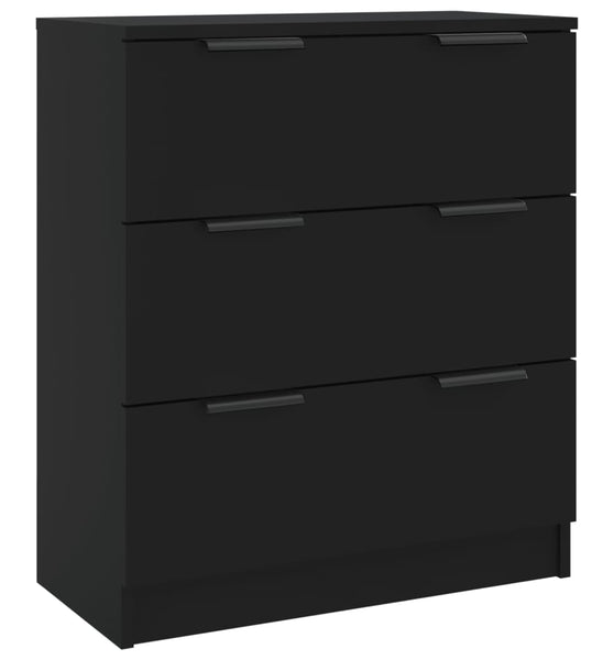 Sideboard Schwarz 60x30x70 cm Holzwerkstoff