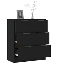 Sideboard Schwarz 60x30x70 cm Holzwerkstoff