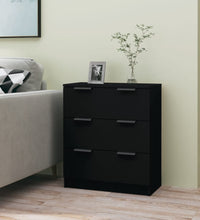 Sideboard Schwarz 60x30x70 cm Holzwerkstoff