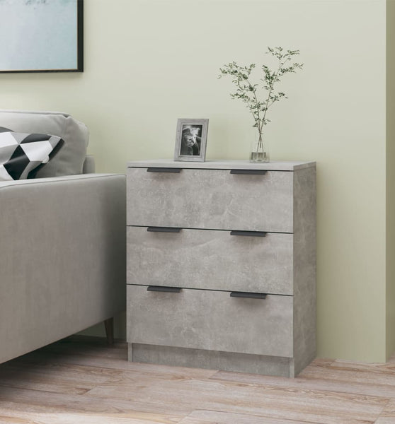 Sideboard Betongrau 60x30x70 cm Holzwerkstoff