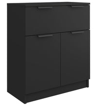 Sideboard Schwarz 60x30x70 cm Holzwerkstoff