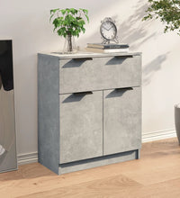 Sideboard Betongrau 60x30x70 cm Holzwerkstoff