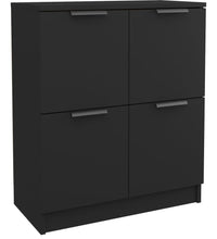 Sideboard Schwarz 60x30x70 cm Holzwerkstoff