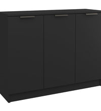 Sideboard Schwarz 90,5x30x70 cm Holzwerkstoff