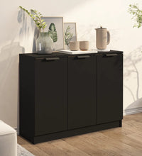 Sideboard Schwarz 90,5x30x70 cm Holzwerkstoff