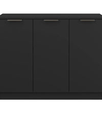 Sideboard Schwarz 90,5x30x70 cm Holzwerkstoff