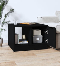 Couchtisch Schwarz 50x50x36 cm Holzwerkstoff