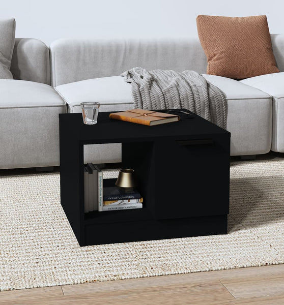 Couchtisch Schwarz 50x50x36 cm Holzwerkstoff