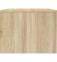 Couchtisch Weiß und Sonoma-Eiche 102x50x36 cm Holzwerkstoff