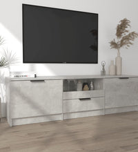 TV-Schrank Betongrau 140x35x40 cm Holzwerkstoff