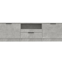 TV-Schrank Betongrau 140x35x40 cm Holzwerkstoff