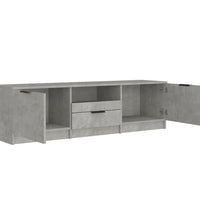 TV-Schrank Betongrau 140x35x40 cm Holzwerkstoff