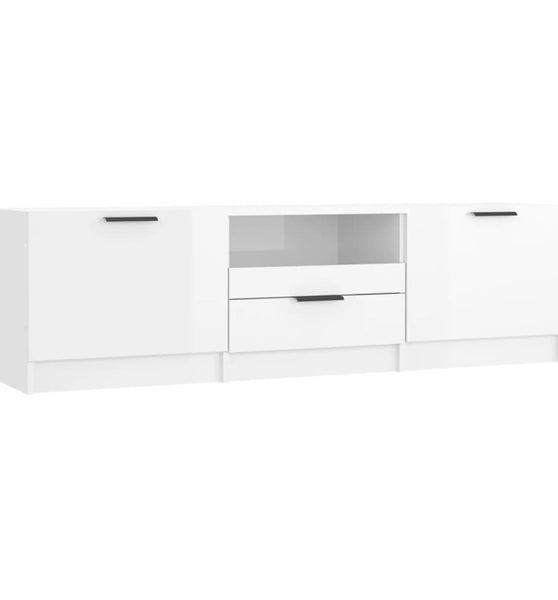 TV-Schrank Hochglanz-Weiß 140x35x40 cm Holzwerkstoff