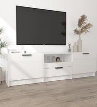 TV-Schrank Hochglanz-Weiß 140x35x40 cm Holzwerkstoff