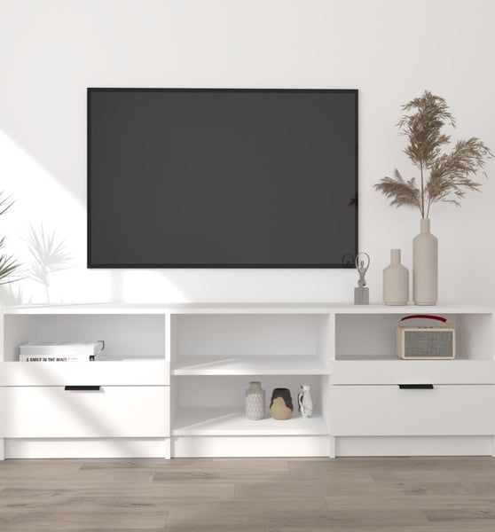 TV-Schrank Weiß 150x33,5x45 cm Holzwerkstoff