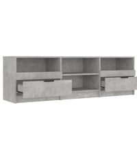 TV-Schrank Betongrau 150x33,5x45 cm Holzwerkstoff