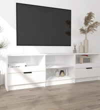 TV-Schrank Hochglanz-Weiß 150x33,5x45 cm Holzwerkstoff