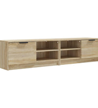 TV-Schränke 2 Stk. Sonoma-Eiche 80x35x36,5 cm Holzwerkstoff