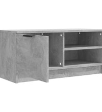 TV-Schrank Betongrau 80x35x36,5 cm Holzwerkstoff