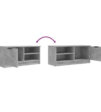 TV-Schrank Betongrau 80x35x36,5 cm Holzwerkstoff