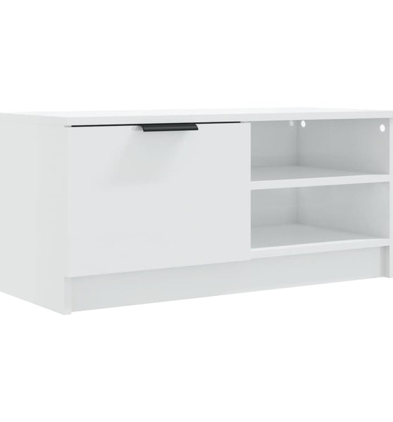 TV-Schrank Hochglanz-Weiß 80x35x36,5 cm Holzwerkstoff