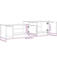 TV-Schrank Weiß 158,5x36x45 cm Holzwerkstoff