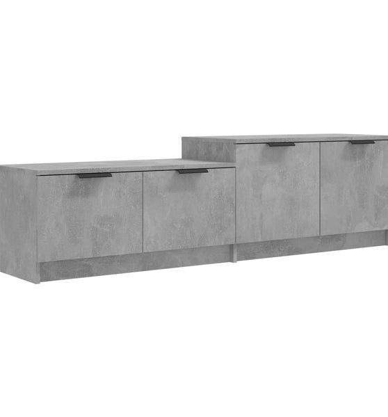 TV-Schrank Betongrau 158,5x36x45 cm Holzwerkstoff