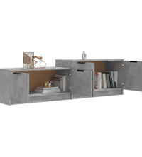 TV-Schrank Betongrau 158,5x36x45 cm Holzwerkstoff