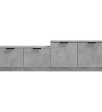 TV-Schrank Betongrau 158,5x36x45 cm Holzwerkstoff