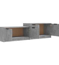 TV-Schrank Betongrau 158,5x36x45 cm Holzwerkstoff